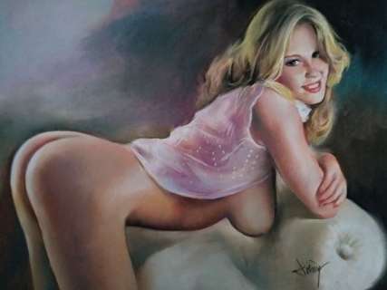 Domingo Ãlvarez GÃ³mez - Obra Ãºnica -  Rubia erotica (2008) | Catawiki