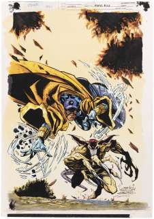 STATIC #23 COMIC BOOK COVER ORIGINAL COLOR ART BY NOELLE GIDDINGS. | Hake’s