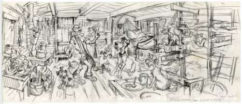 Disney Animation - Original Layout drawing - Oliver & Co - Disney Animation - (1988) | Catawiki