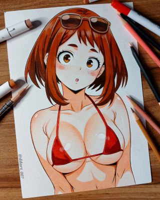 It’s Debanjan Kun | Ochako Uraraka Illustration | Raremarq (Buy It Now)