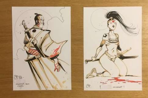 Okko - Ensemble de 2 dessins originaux - Page volante - (2008) | Catawiki