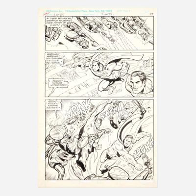 Lot 333 - Alex Saviuk and Pablo Marcos, Superman #1 Story Page 17 Original Art (Ehapa, 1988) | Landry Pop Auctions