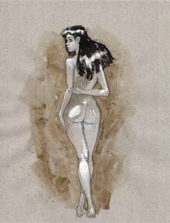 Sergio Bleda - Original Drawing - So Lonely - Art original | Catawiki