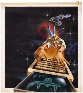 ELECTRONIC GAMES MAGAZINE (MAY 1984) STAR TREK COVER ORIGINAL ART BY DUNCAN EAGLESON. | Hake’s