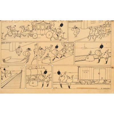 Lot 4293 - Work on paper, Otto Soglow | Clars Auction Gallery