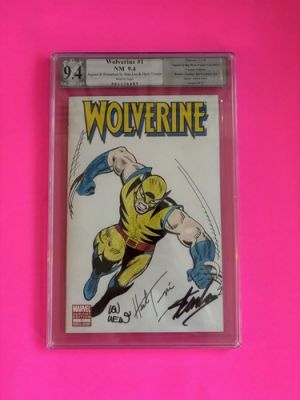 Herb Trimpe sketch of wolverine Hulk 181 9.4 comics signed Stan Lee, Len Wien | eBay US