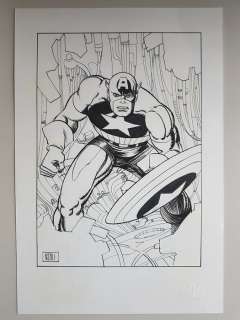 Captain America - Originele illustratie - Nizzoli, Marco (2019) | Catawiki