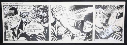 Fran Matera - the legend of bruce lee daily strip - 10/27/1982 signed