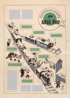 Original comic strip plate made by the artist Burschi (Max Emanuel Gruder) for "Journey to the New Year", 1956 | misc / divers