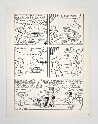 Cance Louis Pif... | CANCE Louis Pif et Hercule Gag en une planche numérotée... | Vermot et Associés