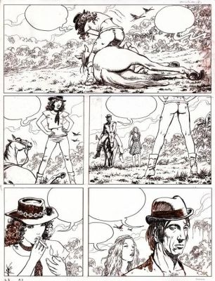 Lot 646 - Manara. Planche originale Le Déclic | BDEnchères