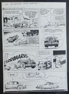 JEAN-CLAUDE FOURNIER (1943- ) SPIROU ET FANTASIO ‘DU GLUCOSE POUR NOEMIE’ (T.21) ORIGINAL PLATE NO. 53, INDIAN INK… | Goldfield