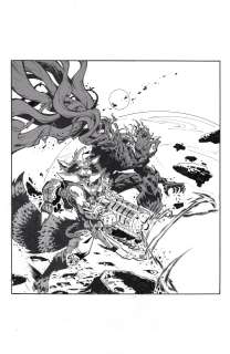 Leo Chiola - Rocket & Groot Marvel SNAP Inked Art