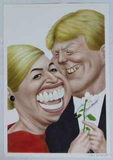 Mark Retera - Originele tekening - pour Panorama - Le roi Willem Alexander et la reine Maxima - (2000) | Catawiki