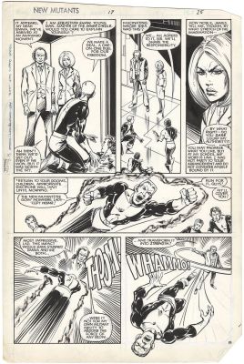 Sal Buscema | New Mutants #17 p19 (Hellfire Club) | Nostalgic Investments