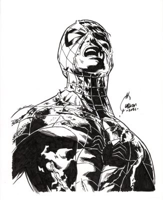 Battle Damaged Spiderman by Joe Quesada | DiTullio Art Collective