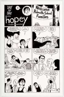 Jaime Hernandez | Love and Rockets #15 Story Page 1 Hopey Original Art (Fantagraphics, 2005). | Heritage