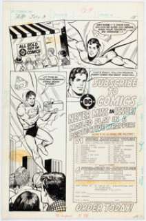 DC Artist Complete 1-Page Advertising Story "Subscribe to DC Comics" Original Art (DC Comics, 1982).... | Heritage