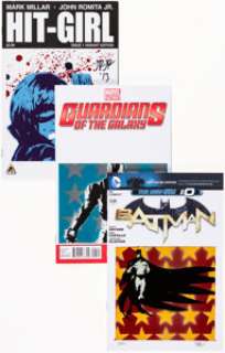 Jason Adams - Batman #0, Guardians of the Galaxy #1, and Hit-Girl #1 Blank Cover Variants Gr... (Total: 3 Original Art)