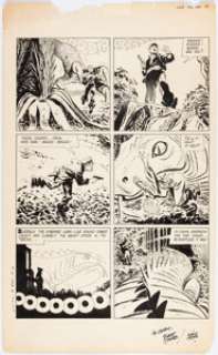 Alex Toth - Four Color #845 The Land Unknown Story Page 14 Original Art (Dell, 1957)....
