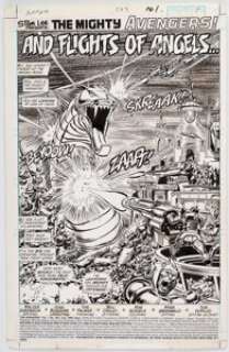 Buscema, John | John Buscema and Tom Palmer The Avengers #293 Splash Page Original Art (Marvel, 1963).... | Heritage