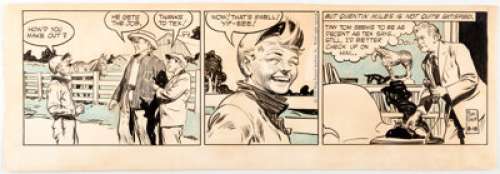 Godwin, Frank | Frank Godwin Rusty Riley Daily Comic Strip Original Art dated 8-18-56 (King Features Syndicate, 1956). ... | Heritage