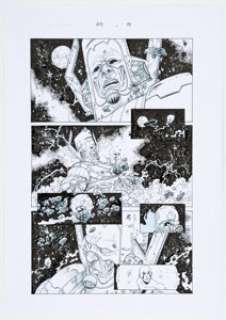 Cifuentes, Vicente - Vicente Cifuentes [Andres Guinaldo printed blue lines] Son of Hulk #17 Story Page 15 Original Art (Marvel, 2010)....