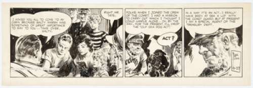 Godwin, Frank | Frank Godwin Rusty Riley Daily Comic Strip Original Art dated 9-27-49 (King Features, 1949). ... | Heritage
