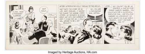 Sherwood, Don - Don Sherwood Dan Flagg Daily Comic Strip Original Art, dated 9-26-63 (McNaught Syndicate, 1963). ...