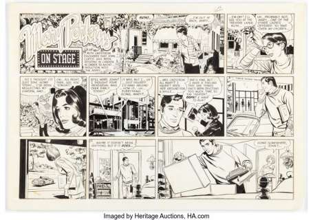 Starr, Leonard | Leonard Starr Mary Perkins On Stage Sunday Comic Strip Original Art dated 10-19-69 (Chicago Tribune, 1969). ... | Heritage