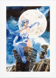 Lago, Ray - Ray Lago - Bat-Babe Painting Original Art (undated)....