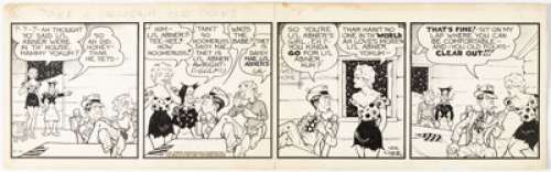 Capp, Al | Al Capp Li’l Abner Daily Comic Strip Original Art dated 12-30-38 (United Feature Syndicate, 1938). ... | Heritage
