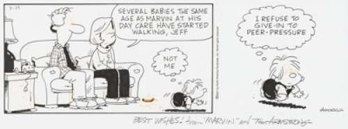 Armstrong, Tom - Tom Armstrong Marvin Daily Comic Strip Original Art dated 3-29-01 (North America Syndicate, 2001). ...