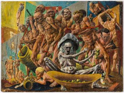 Katz, Jack | Jack Katz - Torture of the Damned Painting Original Art (c. 1950s).... | Heritage