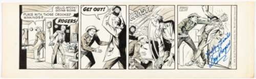 Arens, Mike - Mike Arens Roy Rogers Daily Comic Strip Original Art dated 12-18-58 (King Features Syndicate, 1958). ...