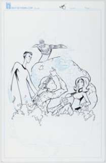 Young, Skottie - Skottie Young, Barry Kitson, and Gary Erskine Marvel Preliminary Original Art Group of 3 (2006-2009)... (Total: 3 Original Art)