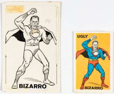 Wood, Wally | Wally Wood - Bizarro Comic Book Foldees Illustration Original Art (Topps, 1966).... | Heritage