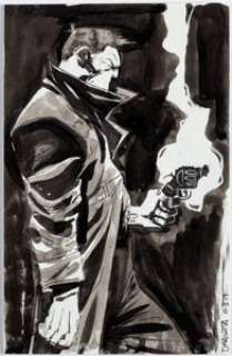 Twenty-first Century Comic Artist - Nick Dragotta - Marv from Sin City Illustration Original Art (2019)....