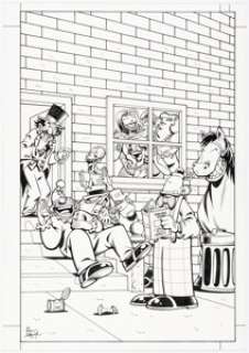 Langridge, Roger - Roger Langridge Fred the Clown #3 Cover Original Art (Hotel Fred Press, 2001)....