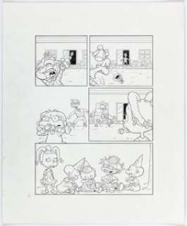 Roberts, Scott - Scott Roberts - Rugrats Story Page 6 Original Art (c. 1998)....