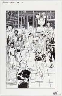 Walsh, Michael - Michael Walsh Rocket Raccoon and Groot #8 Splash Page 1 Original Art (Marvel, 2016)....