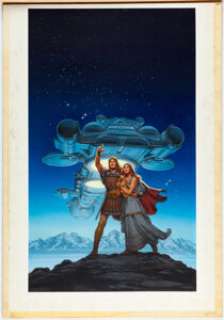 Mattingly, David - David Mattingly Quest of the Dawnstar Paperback Cover Original Art (Avon Books, 1984)....