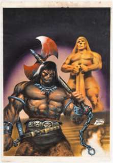 Deodato Jr., Mike | Mike Deodato Jr. A Espada Selvagem de Conan #166 Cover Original Art (Editora Abril, 1998).... | Heritage