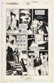 Dringenberg, Mike | Mike Dringenberg and Doug Hazlewood Doom Patrol #42 Story Page 22 Original Art Flex Mentallo (DC, 1991). ... | Heritage