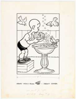 Liney, John - John Liney Carl Anderson‘s Henry #19 Cover Original Art (Dell, 1951)....