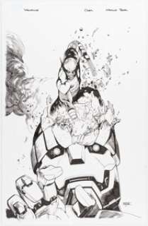 Asrar, Mahmud - Mahmud Asrar Wolverine #27 Variant Cover Original Art (Marvel, 2022)....