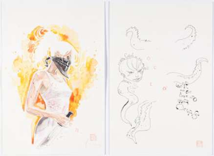 Mack, David | David Mack Something Is Killing the Children #15 Variant Cover Original Art (Boom! Studios, 2022).... (Total: 2 Original Art) | Heritage