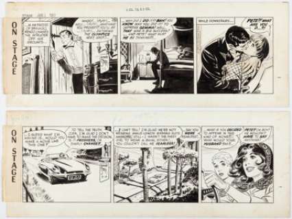 Starr, Leonard | Leonard Starr Mary Perkins, On Stage Daily Comic Strip Original Art Group of 2 (Chicago Tribune, 1968). ... (Total: 2 Original Art) | Heritage