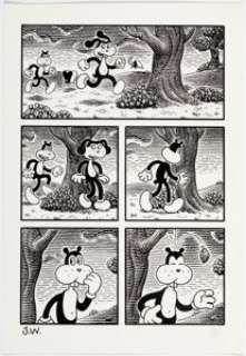 Woodring, Jim | Jim Woodring Fran Graphic Novel Fran and Frank Story Page 4 Original Art (Fantagraphics, 2013).... | Heritage