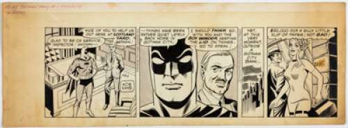 Giella, Joe | Joe Giella Batman Daily Comic Strip Poison Ivy Original Art dated 12-15-66 (Ledger Syndicate, 1966)... | Heritage
